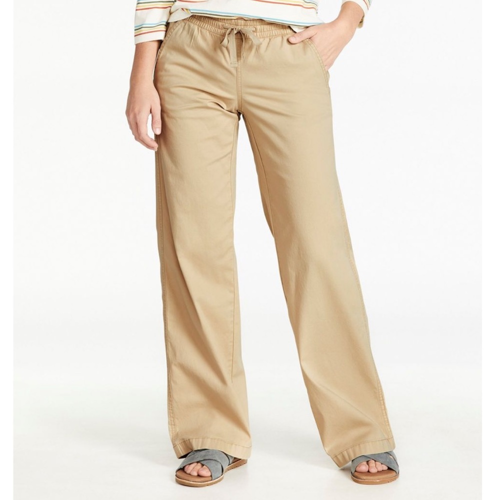 NEW! Lakewashed Pull-on Chinos, Mid-Rise Wide-Leg - still in bag!